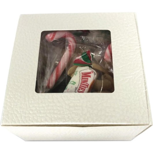 Small Xmas Kraft Care Packages White